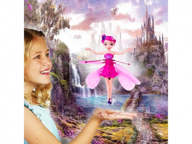 Flying Fairy Doll Controllable by Hand – Pink