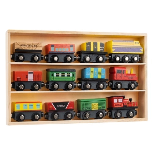 Wooden Toy Train Set