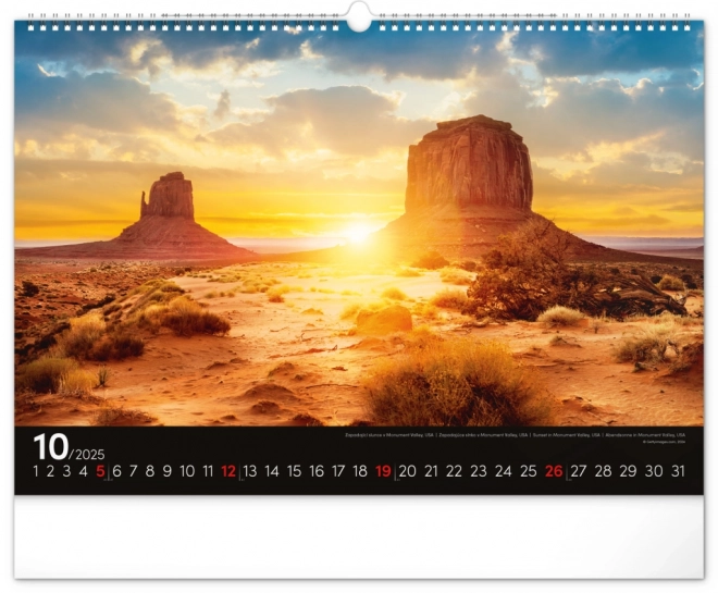 Notique Wall Calendar Landscapes 2025