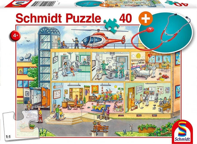 Children's Hospital Puzzle with Stethoscope