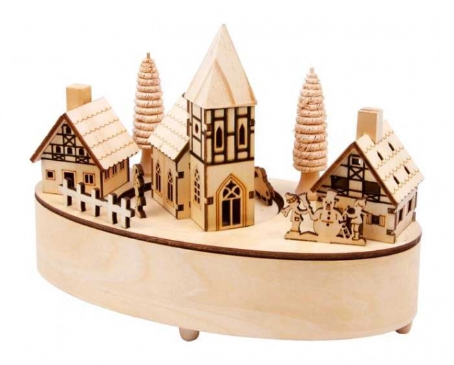 Small Foot Christmas Village Music Box