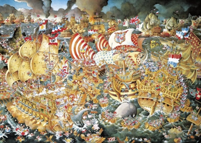 Puzzel Slag bij Trafalgar 2000 stukjes van HEYE