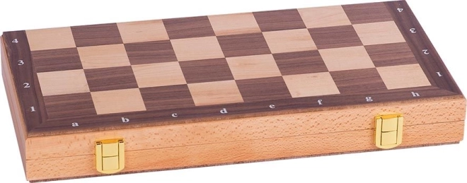 Folding chessboard with lock