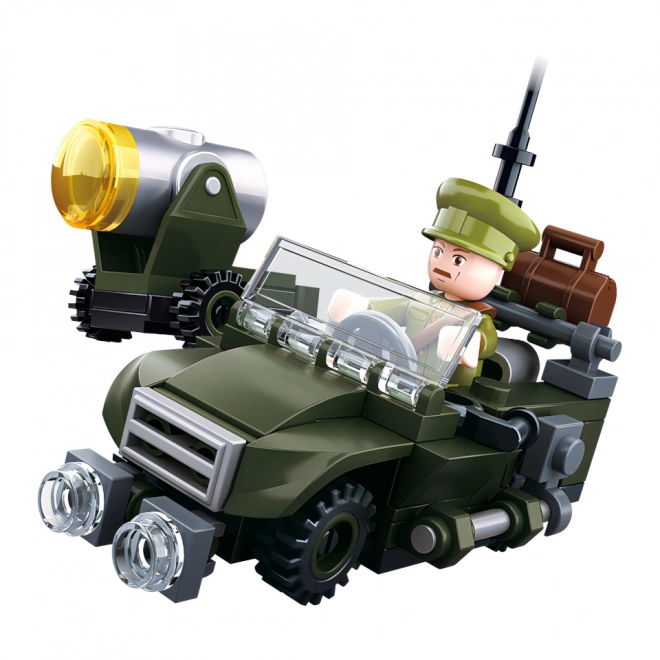 Sluban WWII Patrol Jeep Building Set