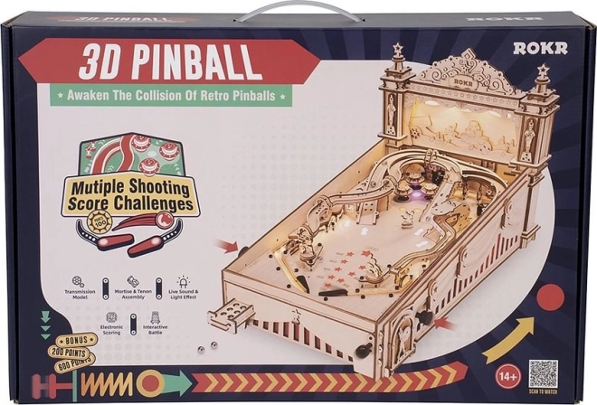 Robotic 3D Wooden Puzzle Pinball Machine