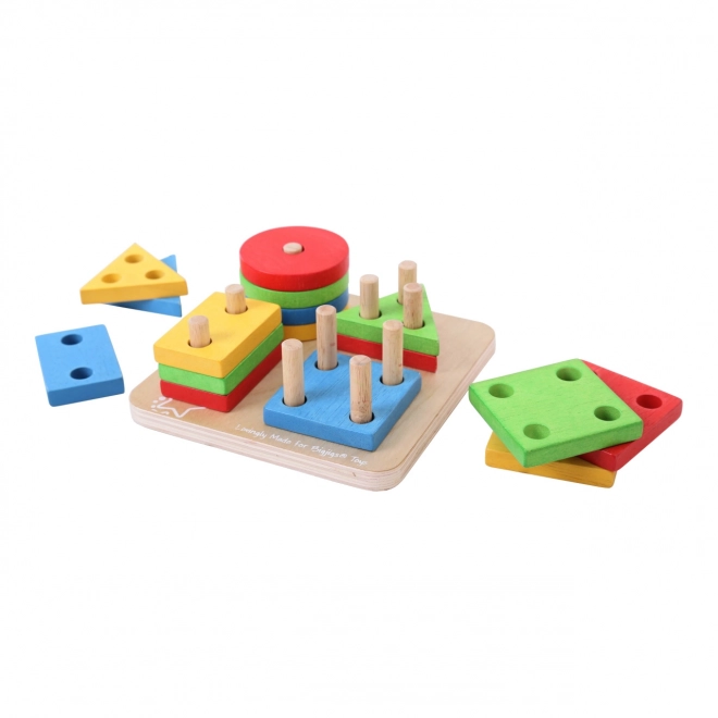 Bigjigs Baby Colorful Shape Stacker