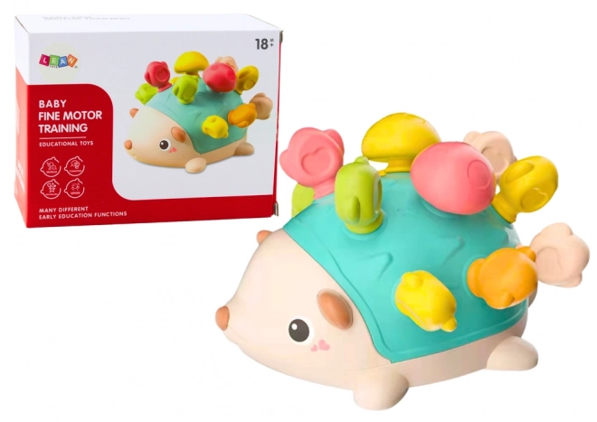 Sensory Hedgehog Baby Toy with Colored Sticks