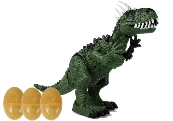 Green Battery-operated Dinosaur with Sound and Projector