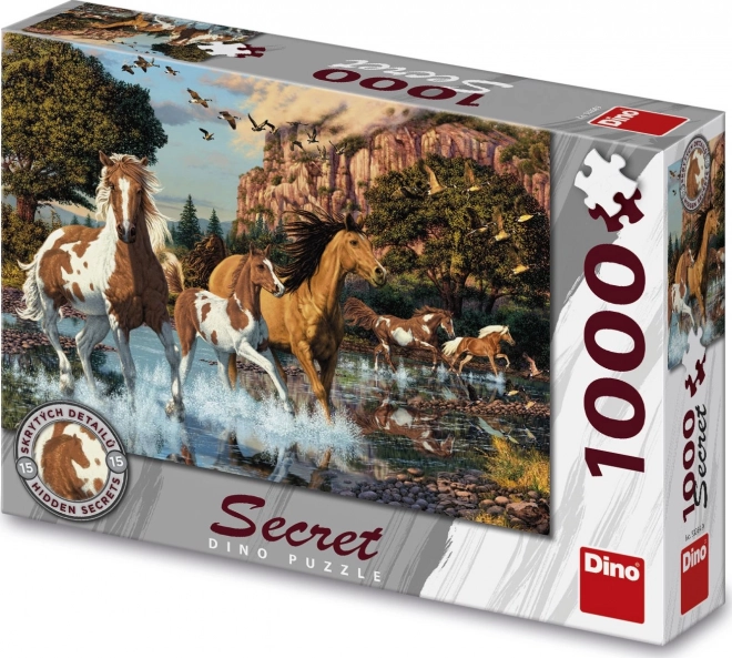 Dino Puzzle Secret Collection: Horses 1000 Pieces