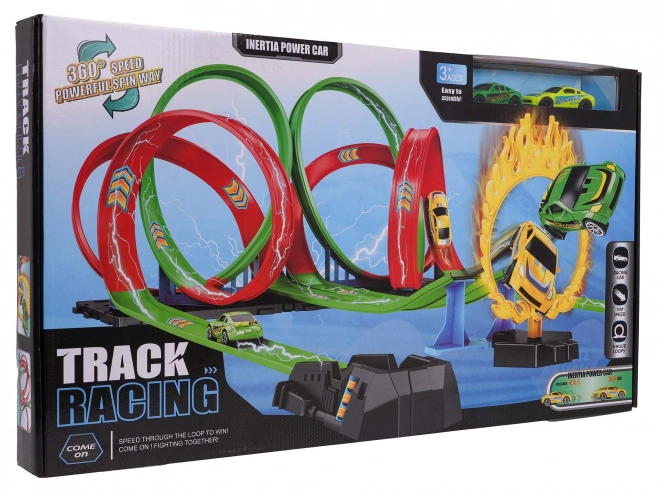 Mega Racing Track Fire Track Launcher