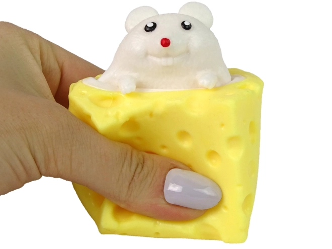 Mouse in Cheese Squishy Toy