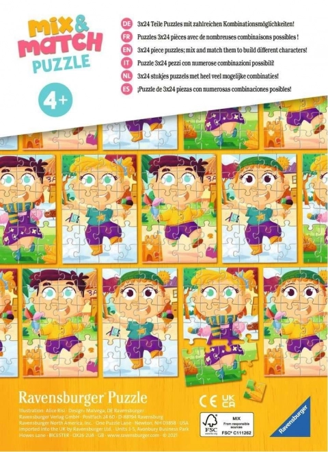 Colorful Dresses Puzzle Set