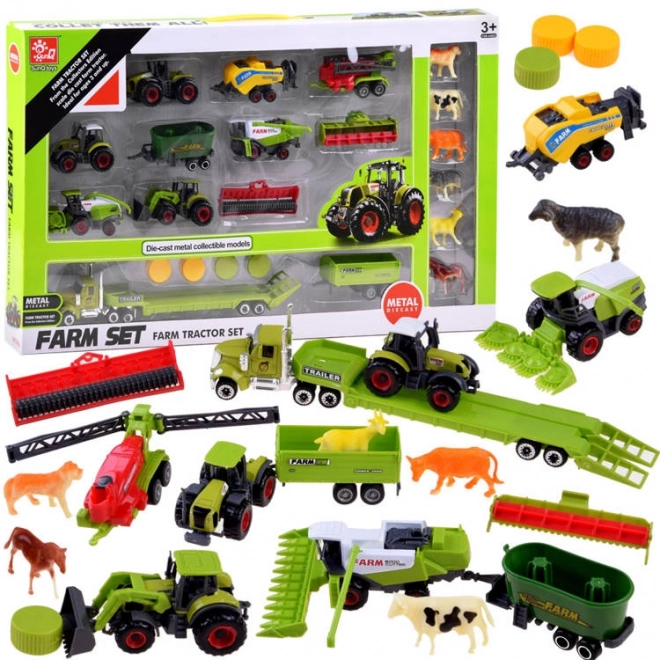 Farming Machines Tractor Set