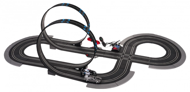 Race Track with Cars and Blocks