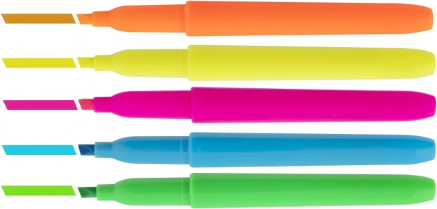 5 neon markers for vibrant colors