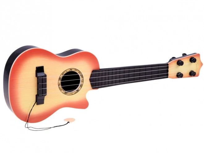 4-string guitar for children with pick – light brown