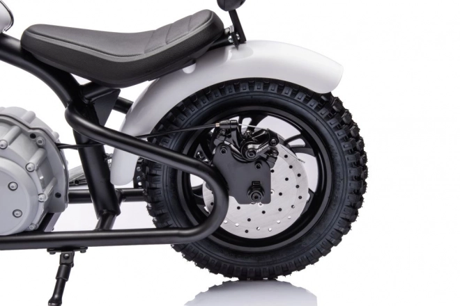 Battery-Powered Electric Motorcycle - 36V White