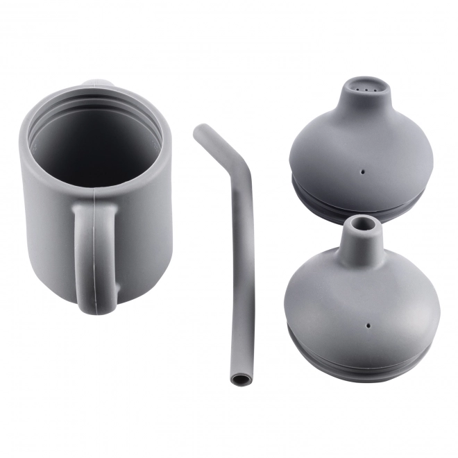 Silicone 2-in-1 Cup Dove Grey