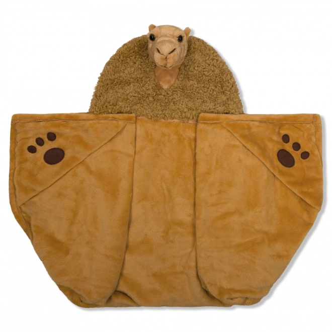 Cozy Animal Hooded Blanket with Paw Pockets