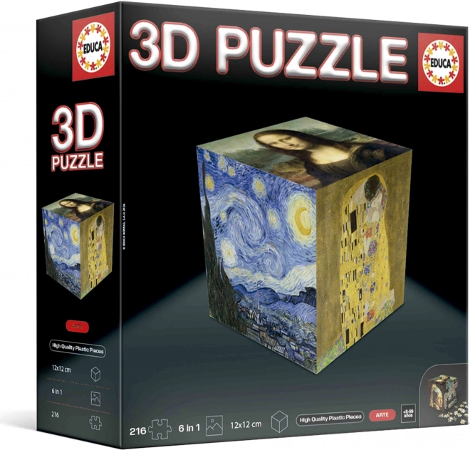 3D Art Cube Puzzle by Educa 216 Pieces