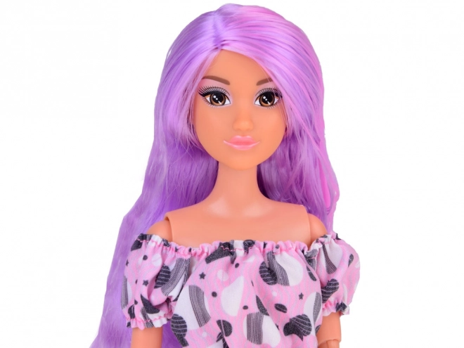 Anlily Doll with Long Pastel Hair and Jeans