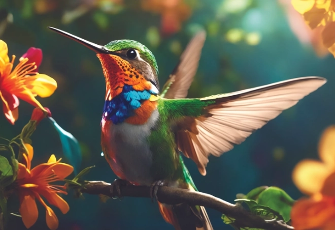 Puzzle Natura: Colibrì 250 Pezzi