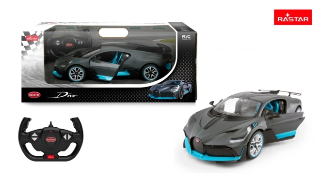 Bugatti Divo silver model RASTAR 1:14 remote controlled car