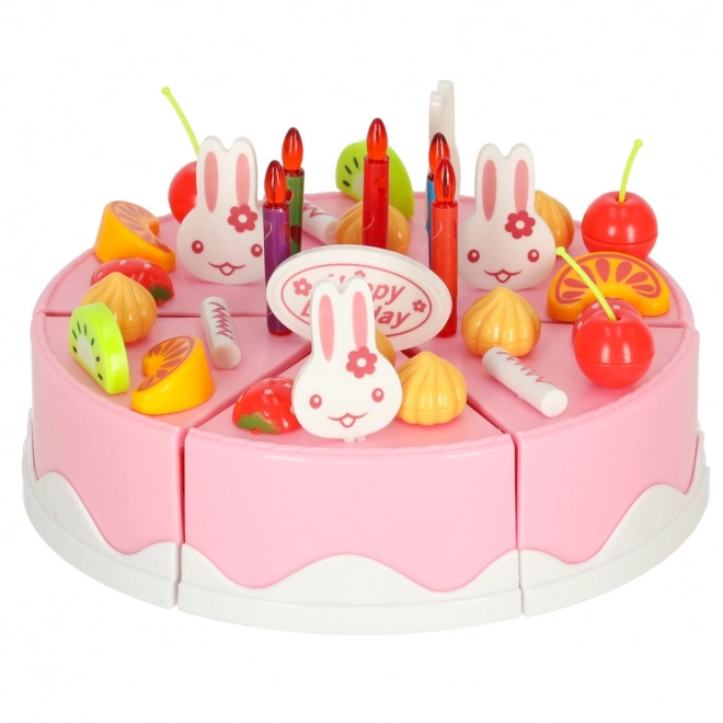 Pink birthday cake play set