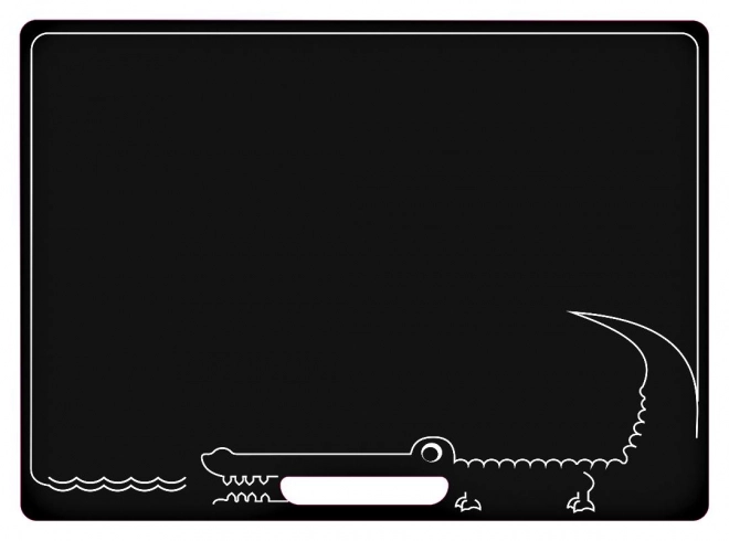 Double-Sided Chalkboard with Crocodile Design