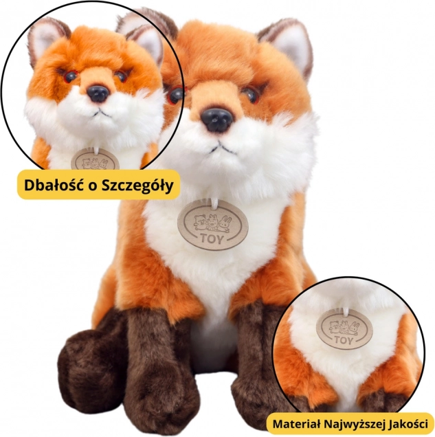 Giocattolo di volpe peluche 23 cm