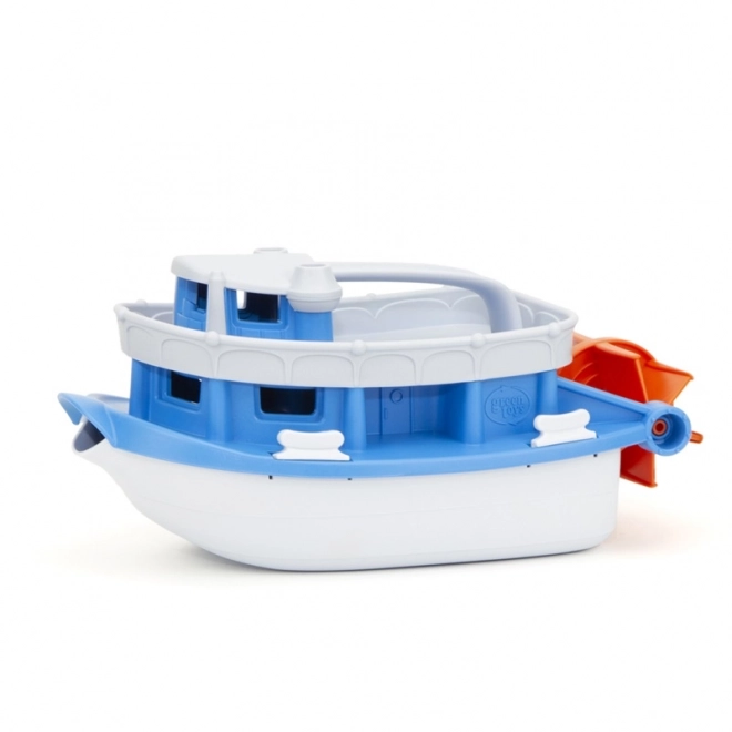 Green Toys Boat Blue and White