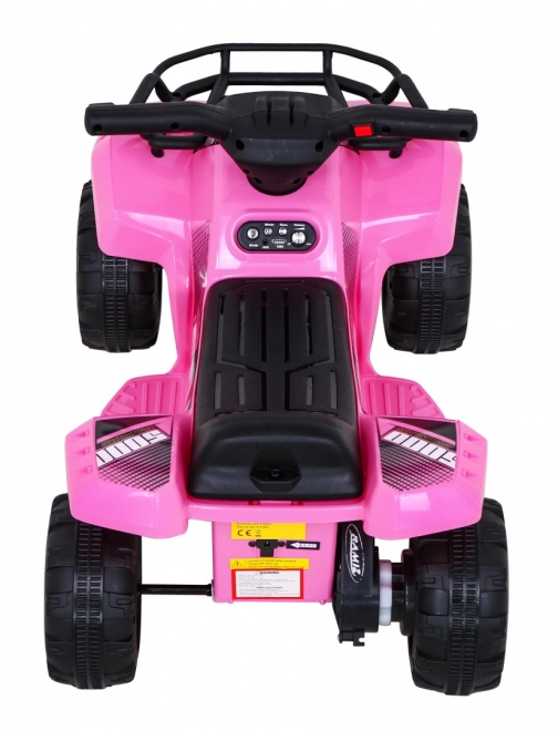 Kids' Pink Quad Ride-on with MP3 and LED Lights