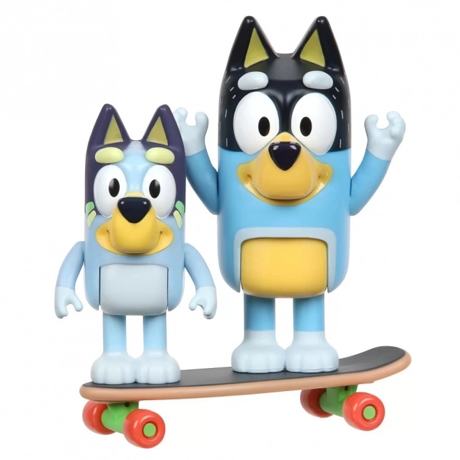 Bluey Figurine 2pak Skateboarding