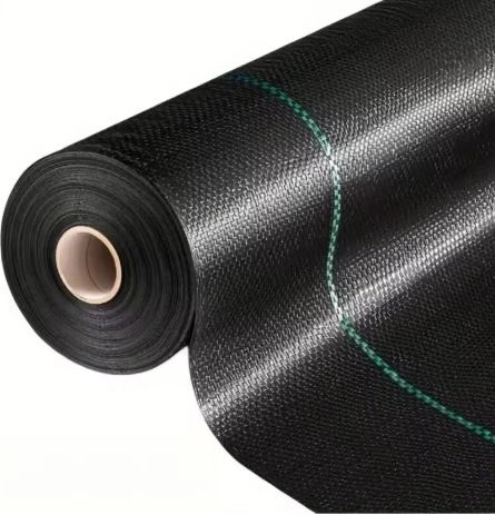 toile noire agricole 160 cm x 50 m UV 90g avec ancres