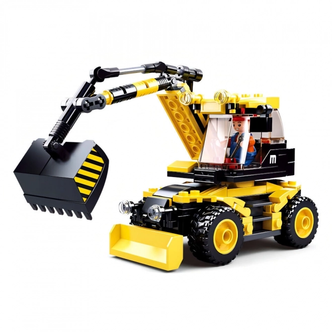 Sluban Town Construction Wheel Excavator