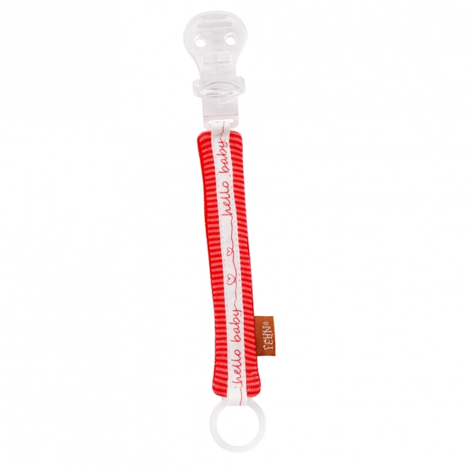 Red Jungle Pacifier Holder