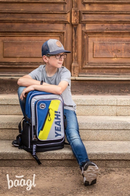 School Backpack Cubic Neon