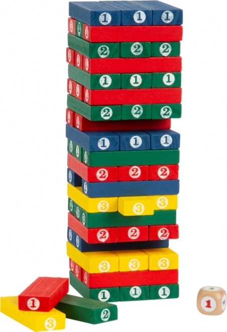 Wooden Colorful Tower Game Jenga