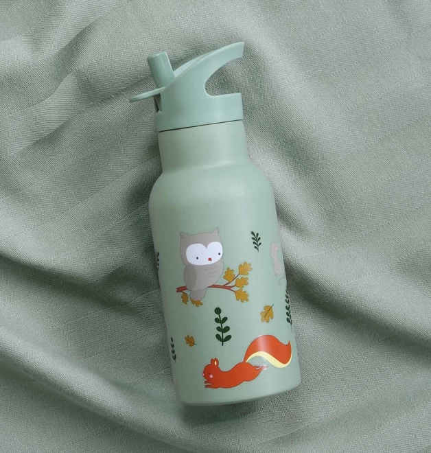 A Little Lovely Company Rozsdamentes acél ivópalack 500 ml – Barátok az erdőből