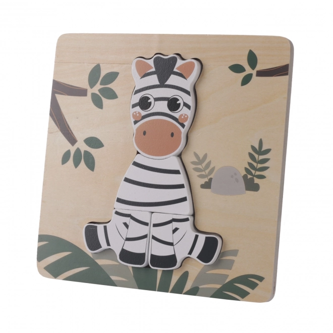 Wooden Zebra Puzzle for Kids