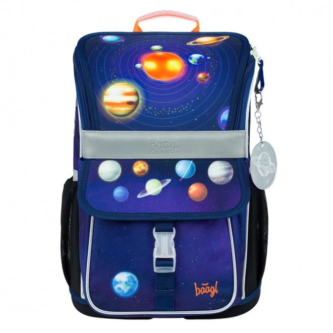 School Bag Set with Planets Design