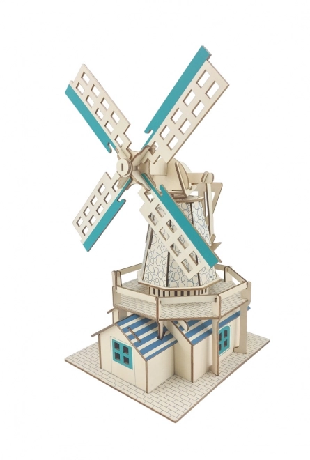 Wooden 3D Puzzle Dutch Windmill