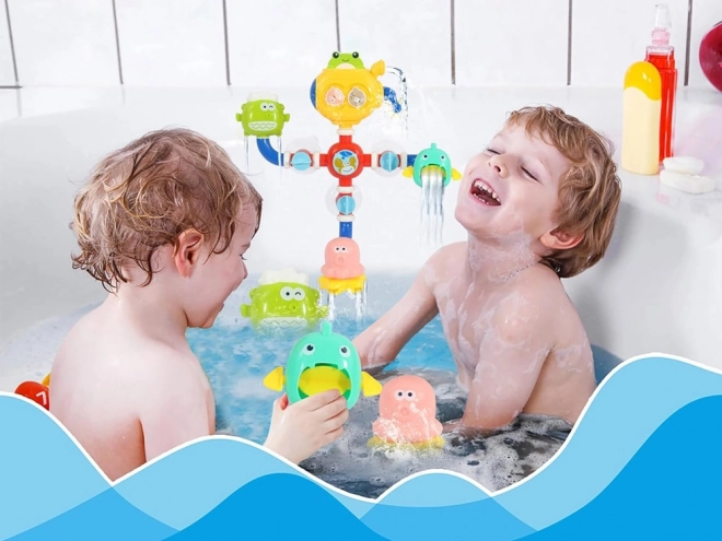 Colorful Water Mill Bath Toy