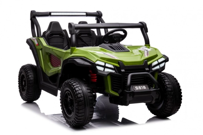 Green Electric Ride-On Car 4x4