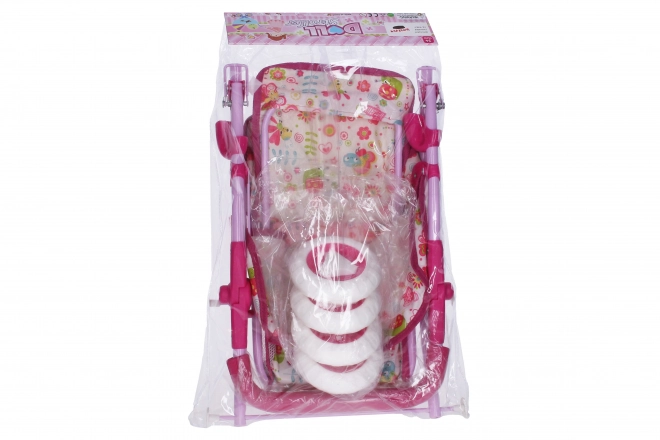 Doll Pram with Spacious Basket