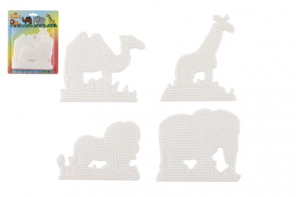 Hama Midi Ironing Bead Boards - Elephant, Giraffe, Lion, Camel