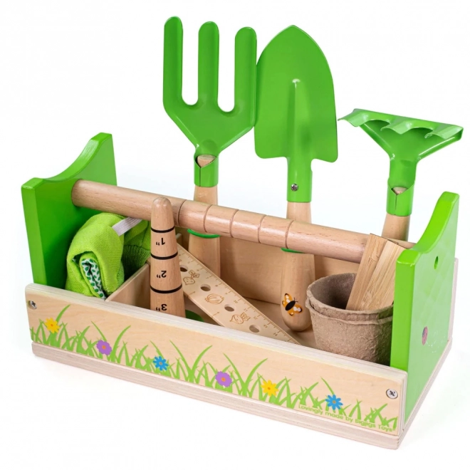 Bigjigs Toys Gardening Set in Crate