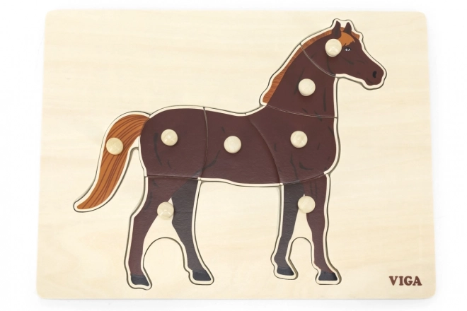 Wooden Montessori Puzzle - Horse