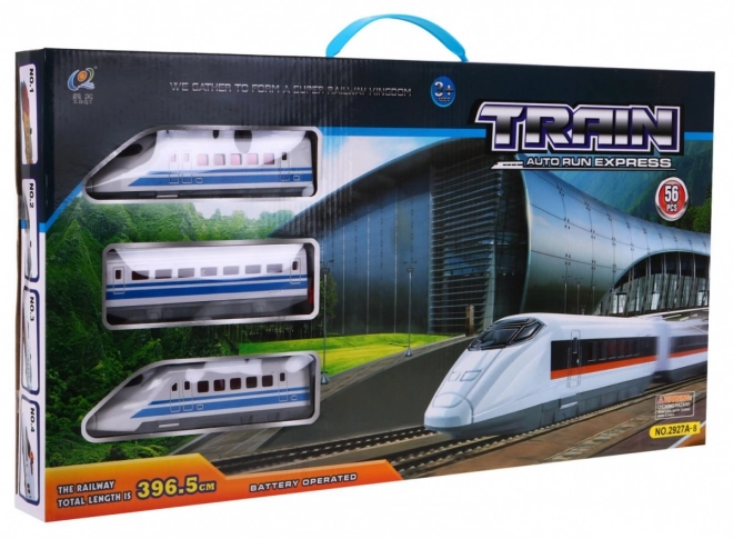 Large Electric Train Set With Loop And Accessories For Kids 3+