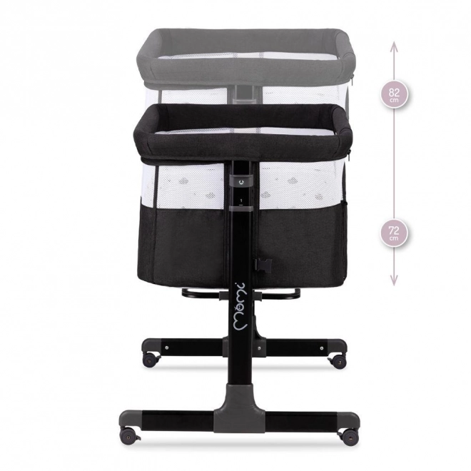 Momi revo dark gray crib